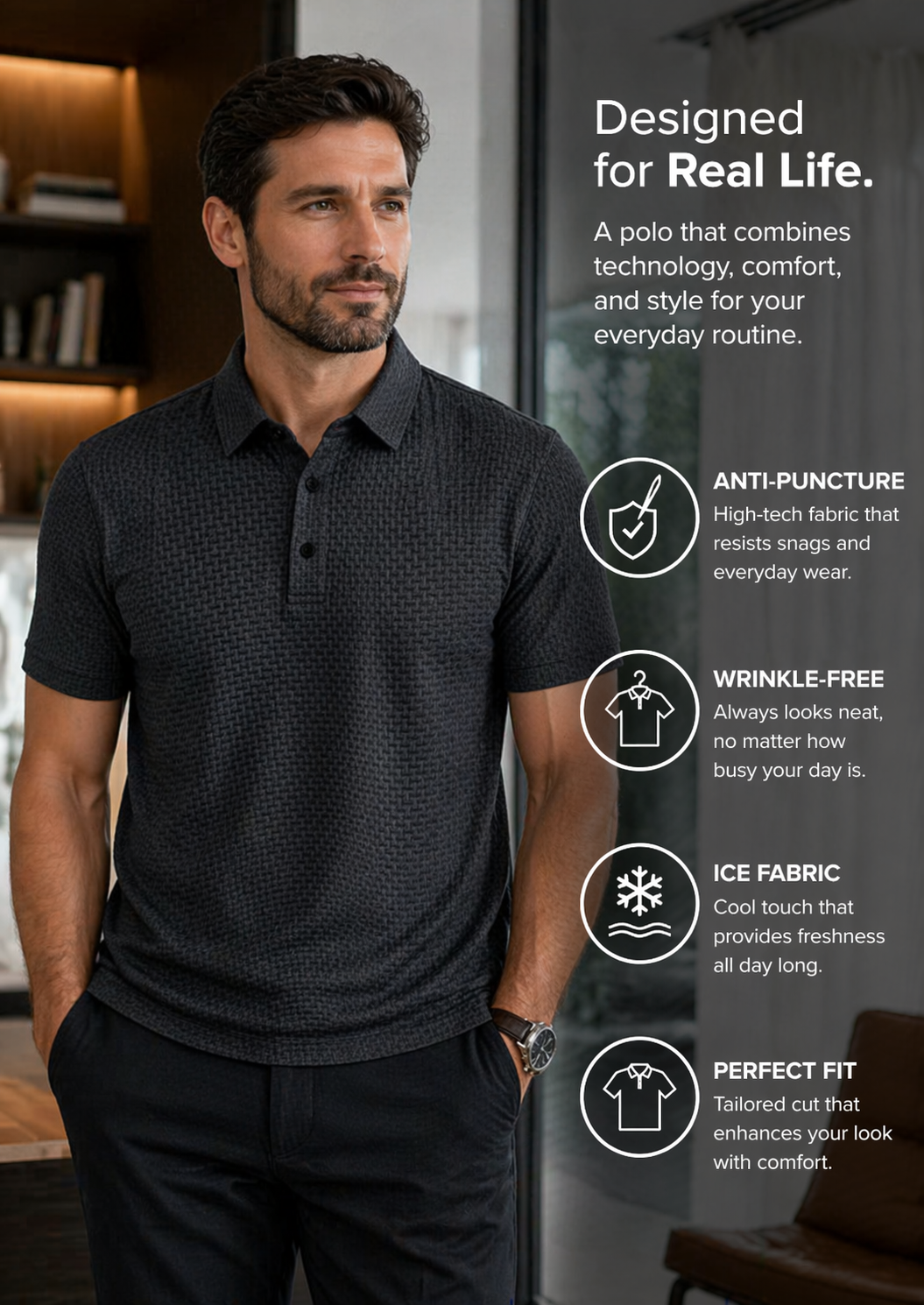 Camisa Polo Luxury