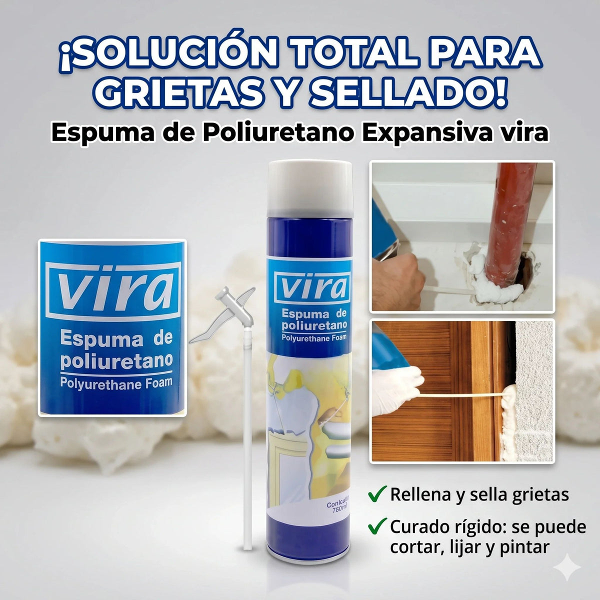 Expanding Polyurethane Foam Sealant, 700 ml