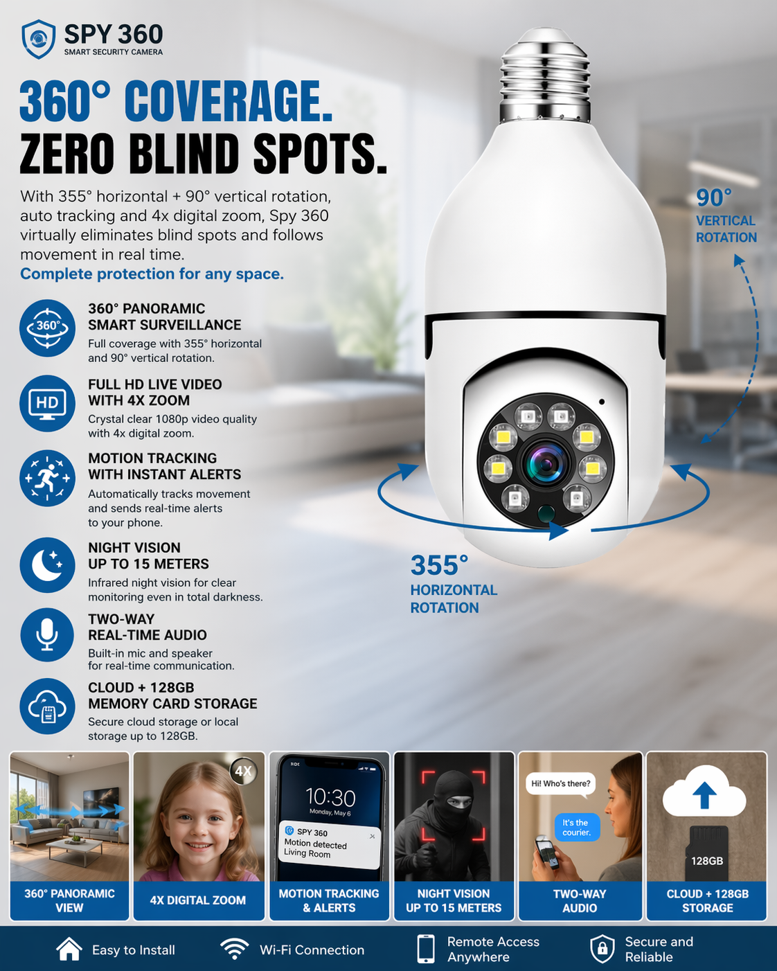 Câmera Spy 360