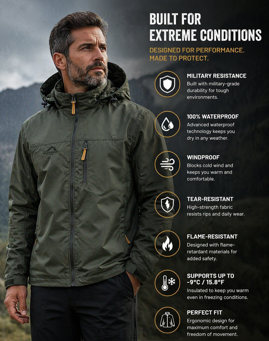 Jaqueta Militar Drymax